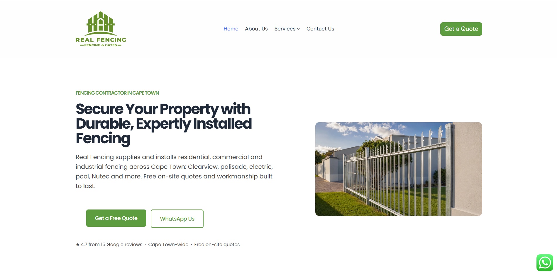 RealFencing Website Design