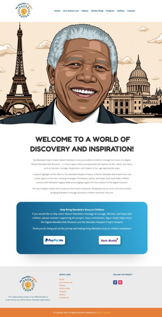 mymandelaproject.co.za website screenshot mymandelaproject.co.za website screenshot